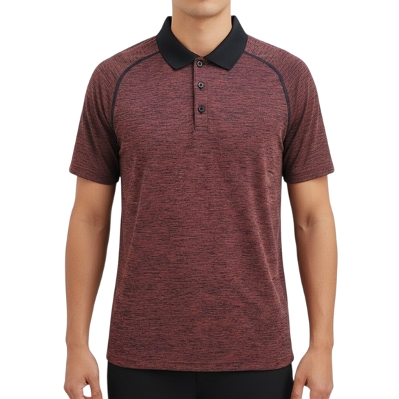 lululemon athletica Other - Lululemon Men's Metal Vent‎ Tech Collar Short Sleeve Seamless Polo Shirt Size S